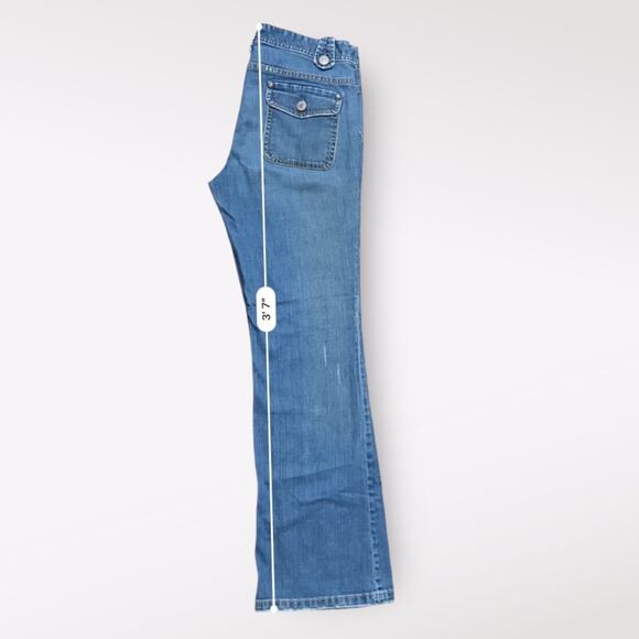 Banana Republic Y2K Early‎ 00’s Low Rise Flare Leg Jeans Size 8 - Picture 9 of 12